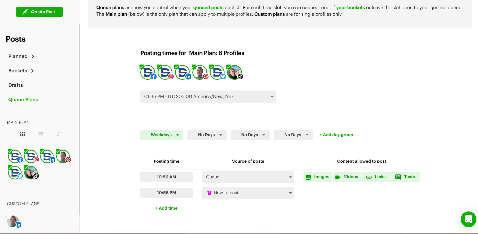 queue plan