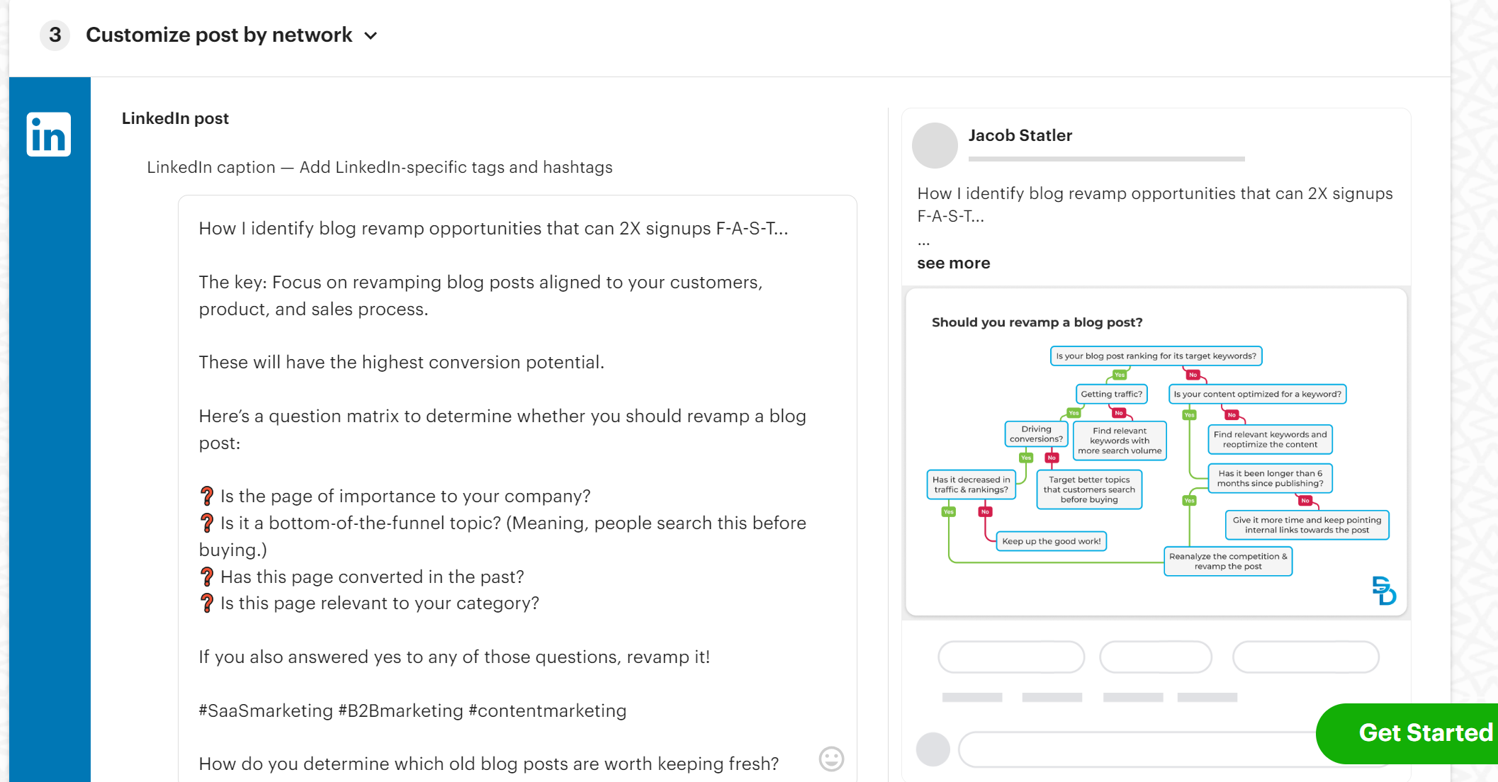 Post Planner preview your post